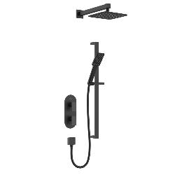 Bristan Tangram Concealed Dual Control Shower Pack Black TANGRAM BLK SHWR PK