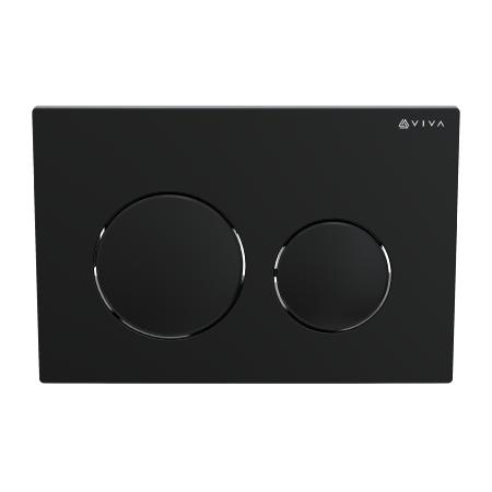 Viva Skylo Ultra12 Matt Black Dual Flush Plate ULTRA12