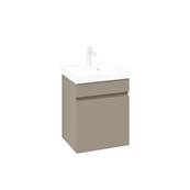 Villeroy & Boch Arto 1 Drawer Vanity Unit (Furniture Only) 45cm - Sand Grey Matt VBB53500VD