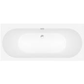 Villeroy & Boch Oberon 2.0 Double Ended Rectangular Bath 1800 x 800mm White Alpin VBUBQ180OBR2DV-01