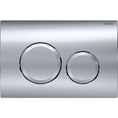 Geberit Delta20 Flush Plate for Dual Flush Gloss Chrome 115.127.21.1