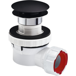 Wirquin Nano 6.7 Quick Clac All-in-One Basin Waste & Trap Black 30724237