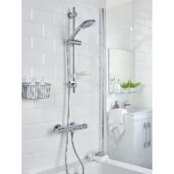 Bristan Artisan Thermostatic Surface Mounted Bar Shower Valve with Adjustable Riser AR2 SHXMTFF C