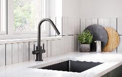 Bristan Cashew Easyfit Monobloc Sink Mixer Black CSH EFSNK BLK