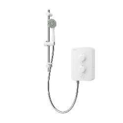 Aqualisa E1 Electric Shower with Single Mode Handset 8.5kW in White E1W85