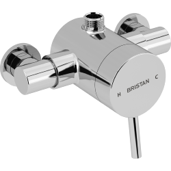 Bristan Prism Exposed Single Control Shower (Top Outlet) PM2 SQSHXTVO C