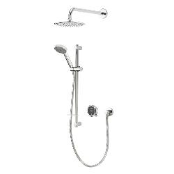 Aqualisa Quartz Touch Smart Divert with Concealed Shower with Adjustable and Fix Wall Heads - HP