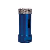 Vacuum Brazed Diamond Tile Drill Bit 25mm - Slotted Barrel (M14 Fit) XCEL Grade TDXCEL25