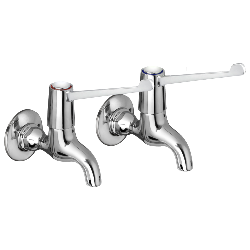 Bristan Lever Bib Taps with 6" Levers and Ceramic Disc Valves Chrome Plated VAL2 BIB C 6 CD