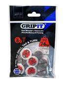 Gripit 18MM Fixings with 5 X 30MM Screws X8 182-258