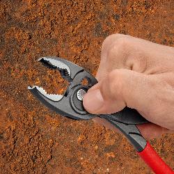 Knipex TwinGrip Front & Side Gripping Pliers Plastic Coated Grey Atramentized 200mm 82 01 200