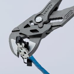 Knipex Pliers Wrench Multi-component Handles Grey Atramentized 250mm 86 02 250