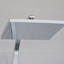 Bristan Qubo Thermostatic Bar Shower with Rigid Riser QB SHXDIVCTFF C