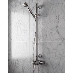 Bristan Regency Thermostatic Surface Mounted Shower Valve with Adjustable Riser Chrome R2 SHXAR C