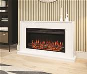 Bemodern Salehurst Grande 52" Timber Electric Fireplace in Ash White SALEH-AW-36ROD