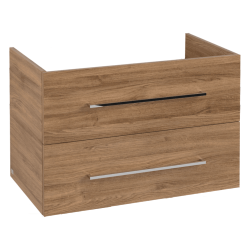 Villeroy & Boch Avento Oak Kansas 800mm Wall Hung 2-Drawer Washbasin and Vanity Unit SAVE05RH01