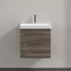 Villeroy & Boch Avento Stone Oak 550mm Wall Hung 1 Door Washbasin and Vanity Unit SAVE13RK01