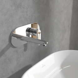 Villeroy & Boch O.novo Start Wall Mounted Single Lever Basin Mixer Chrome TVW10511211061