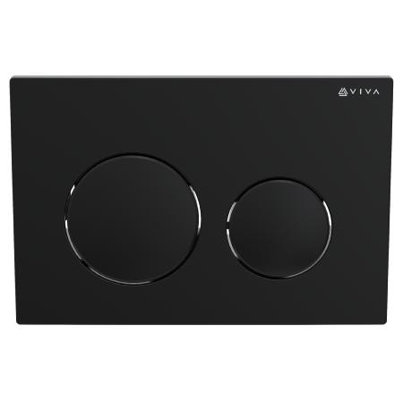 Viva Skylo Ultra12 Matt Black Dual Flush Plate ULTRA12