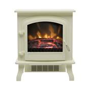 Be Modern Colman Electric Stove in Cream with Log Bed 27529