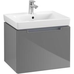 Villeroy & Boch Subway 2.0 Wall Hung Vanity Unit with 1 Drawer 537 x 420mm Glossy Grey A68610FP