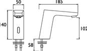 Bristan Infra Red Basin Spout Tap IRBS2-CP