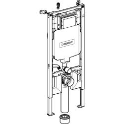 Geberit Duofix 1.14m Frame, Sigma Cistern 8cm Included + Chrome Flush Plate 111.799.00.1+115.770.21.5