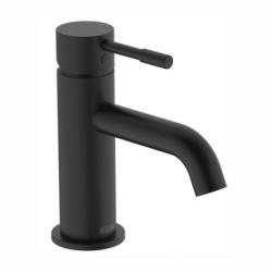 Bristan Mila Basin Mixer Tap with Clicker Waste Black MI BAS BLK