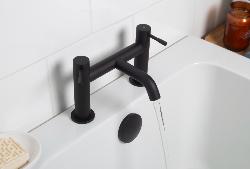 Bristan Mila Bath Filler Tap Black MI BF BLK