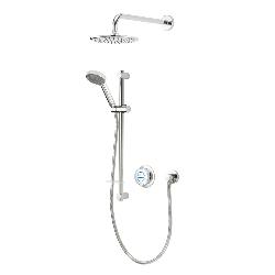 Aqualisa Quartz Classic Smart Divert Concealed Shower with Adjustable and Wall Fix Heads - HP