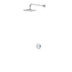 Aqualisa Quartz Classic Smart Concealed Shower with Wall Fix Head - GP QZD.A2.BR.23