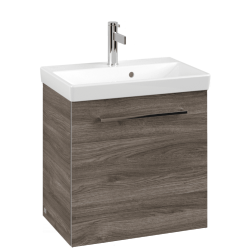 Villeroy & Boch Avento Stone Oak 550mm Wall Hung 1 Door Washbasin and Vanity Unit SAVE13RK01