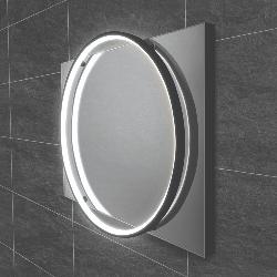 HIB Solas 50 LED Illuminated Mirror Black Frame 79520500