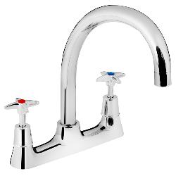 Bristan X-Head Chrome Plated Deck Sink Mixer VAX2 DSM C