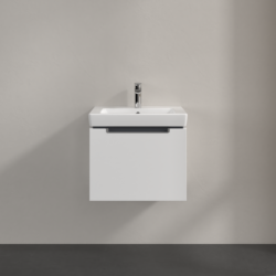 Villeroy & Boch Subway 2.0 Wall Hung Vanity Unit with 1 Drawer 537 x 420mm Glossy White A68610DH