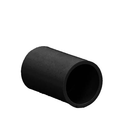 Straight Coupler Black 21.5mm Solvent EOS04B