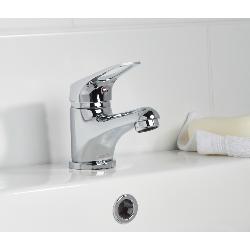 Bristan Iris Basin Mixer with Clicker Waste Chrome IRS BAS C