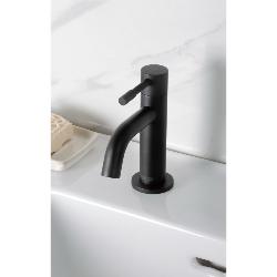 Bristan Mila Basin Pillar Taps Black MI 1/2 BLK