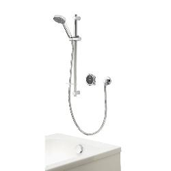 Aqualisa Quartz Touch Smart Divert Concealed Shower with Adjustable Head and Bath Overflow Filler