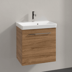 Villeroy & Boch Avento Oak Kansas 550mm Wall Hung 1 Door Washbasin and Vanity Unit SAVE13RH01