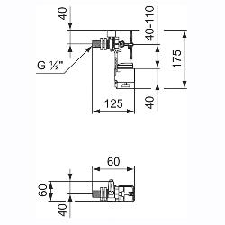 Ideal Standard Armitage Shanks 1/2&#8243; BSP Conceala 2 Side Inlet Float Valve SR02967