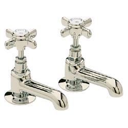 Heritage Dawlish Vintage Basin Pillar Taps (Pair) Gold TDCG00