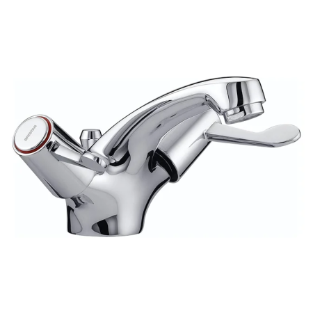 Bristan Lever Mono Basin Mixer Pop-Up Waste and Ceramic Disc Valves Chrome Plated VAL2 BAS C CD