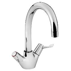Bristan Lever Monobloc Sink Mixer with Ceramic Disc Valves Chrome Plated VAL2 SNK C CD
