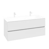 Villeroy & Boch Arto 2 Drawer Underbasin Vanity unit 120cm - White VBB52200VS