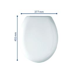 Thomas dudley Rhianna Toilet seat 326618 - Top Fix Hinge with Quick Release Mechanism