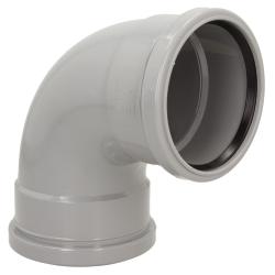 Davant 92Ø DS Bend 110mm Light Grey Pushfit SPLG0003