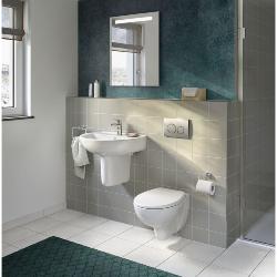 Geberit 1120mm Duofix Frame Delta Concealed Cistern and Delta30 Flush Plate 458.119.21.2