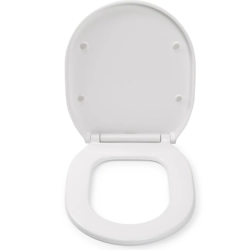 Croydex Bolsena Flexi-Fix D-shape Toilet Seat White WL602822H