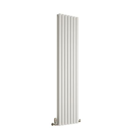 DQ Heating Cove Double Vertical Radiator 1800mm x 295mm White 3310BTU COVE180/5D-W